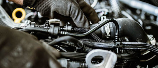moteur d'une voiture diesel