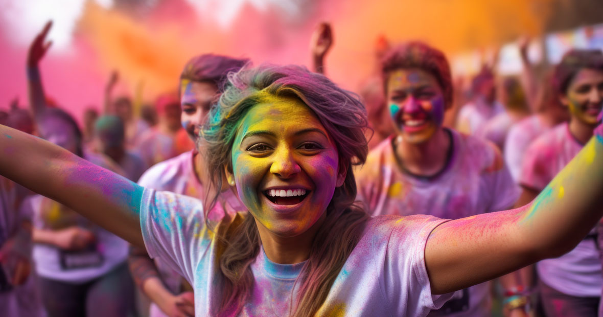 Course colorée